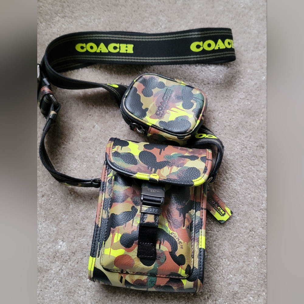 Coach crossbody multi color